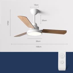 image-Nordic Ceiling Fan Lights Children's Quiet Chandelier Dining Room