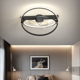 image-Modern LED Ceiling Fan With Light Remote Control Living Dining Room