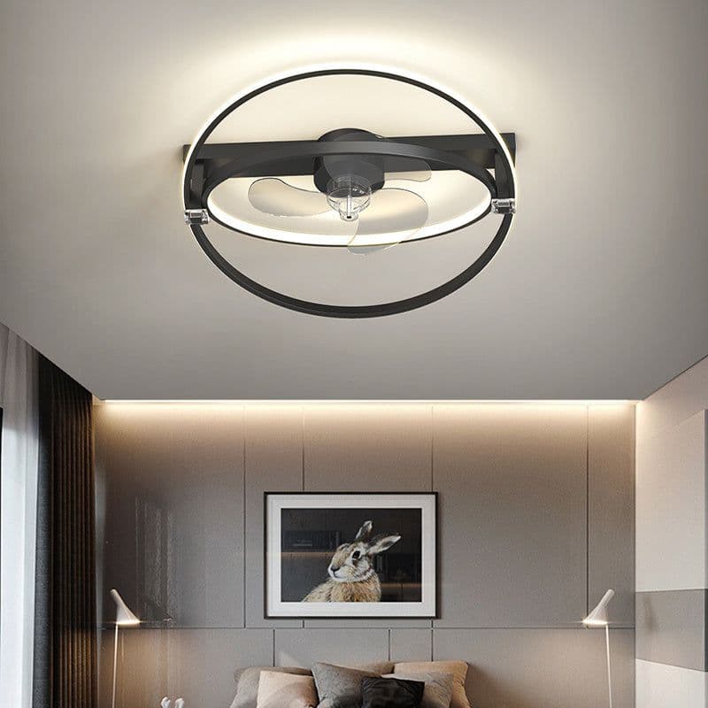 image-Modern LED Ceiling Fan With Light Remote Control Living Dining Room
