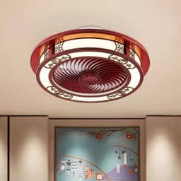 image-Antique Chinese Fan Lamp Bedroom Ceiling