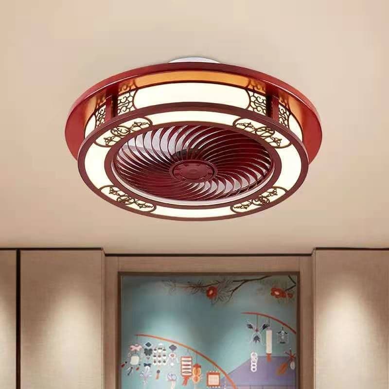 image-Antique Chinese Fan Lamp Bedroom Ceiling