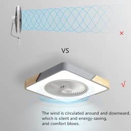 image-Modern Ceiling Fan With Light And Control Home Decor Lamp