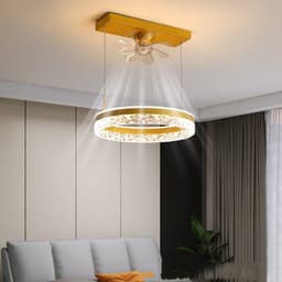 image-The New Ceiling Light Invisible Fan Scandinavian Light Luxury Ceiling Fan Light