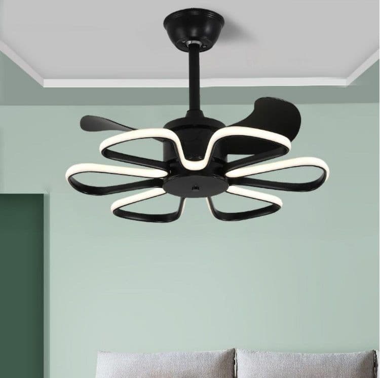 image-Variable Frequency Ceiling Fan Lamp In Bedroom