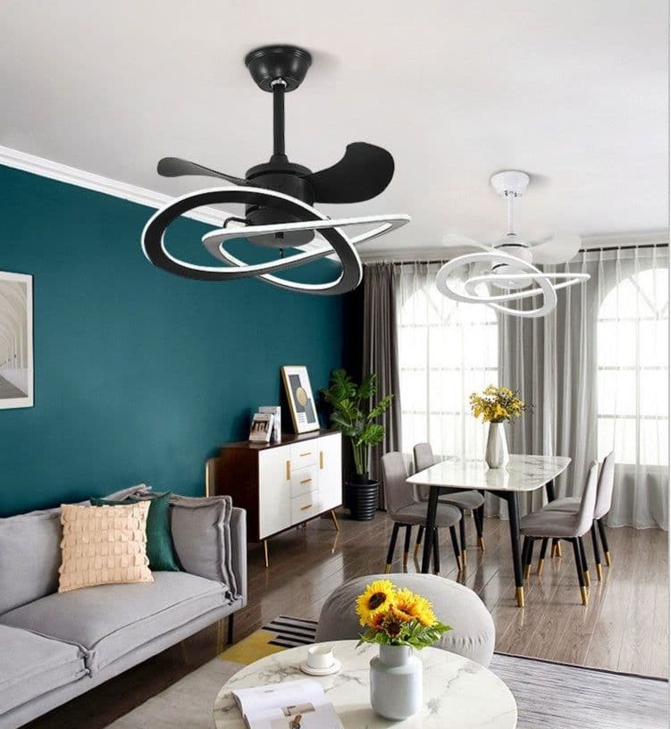 image-Variable Frequency Ceiling Fan Lamp In Bedroom