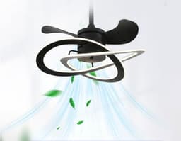 image-Variable Frequency Ceiling Fan Lamp In Bedroom