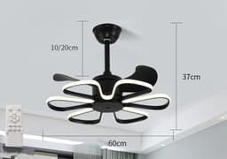 image-Variable Frequency Ceiling Fan Lamp In Bedroom