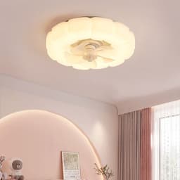 image-Bedroom LED Ceiling Silent Fan Light