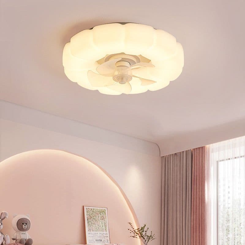image-Bedroom LED Ceiling Silent Fan Light