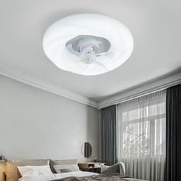 image-Bedroom LED Ceiling Silent Fan Light