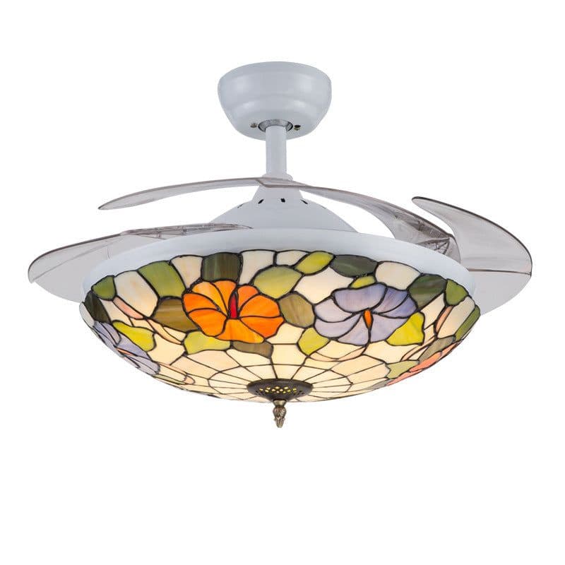 image-Invisible Ceiling Fan Lamp Living Room Dining Fan