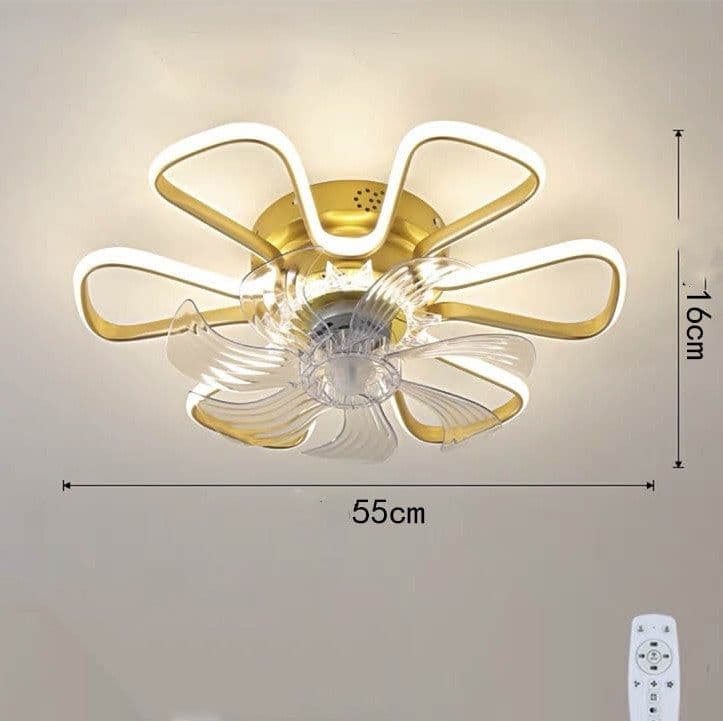 image-Intelligent Tmall Genie Voice Control Ceiling Fan Light