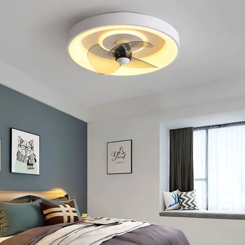 image-Ceiling Suction Household Smart Fan Lamp