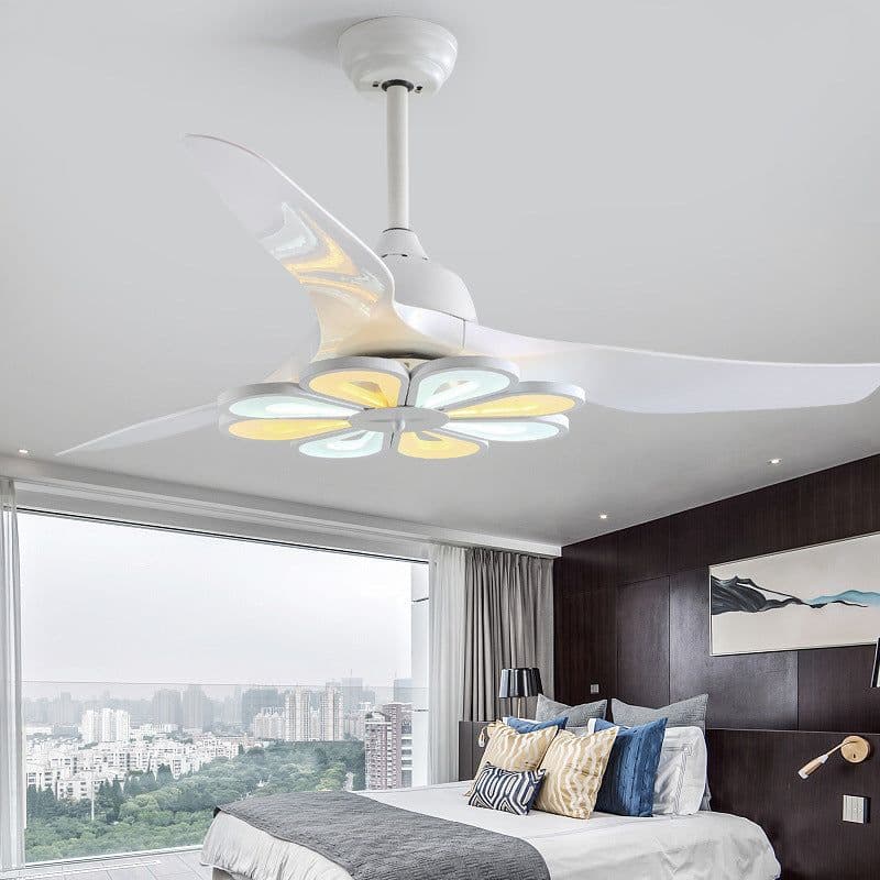 image-Nordic Modern Simple Frequency Conversion Ceiling Fan Light