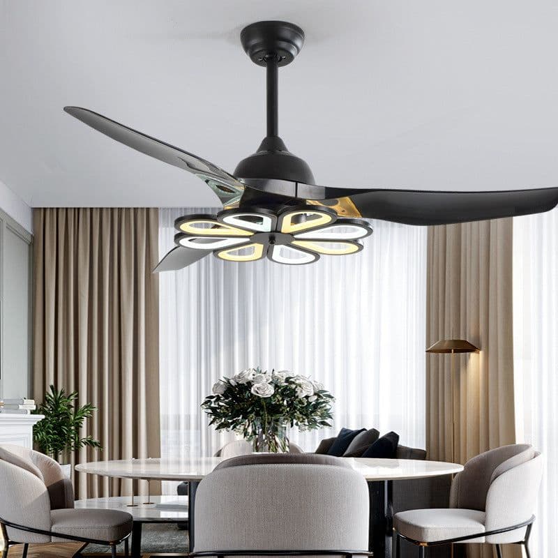 image-Nordic Modern Simple Frequency Conversion Ceiling Fan Light