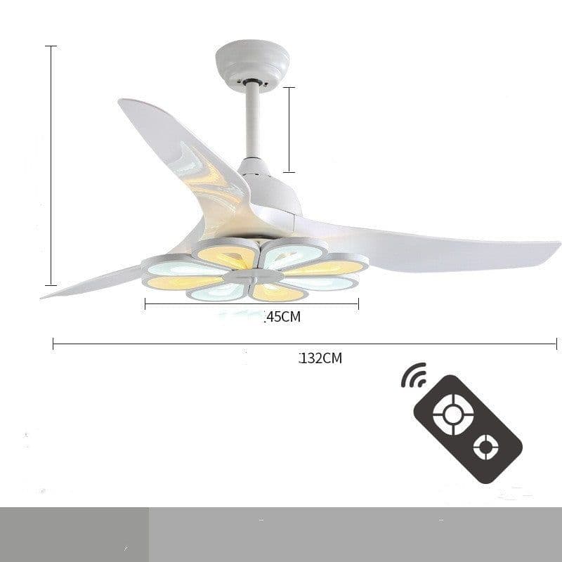 image-Nordic Modern Simple Frequency Conversion Ceiling Fan Light