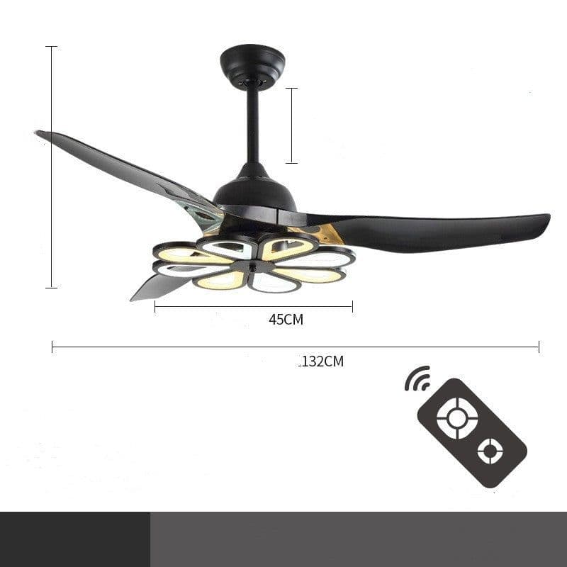 image-Nordic Modern Simple Frequency Conversion Ceiling Fan Light