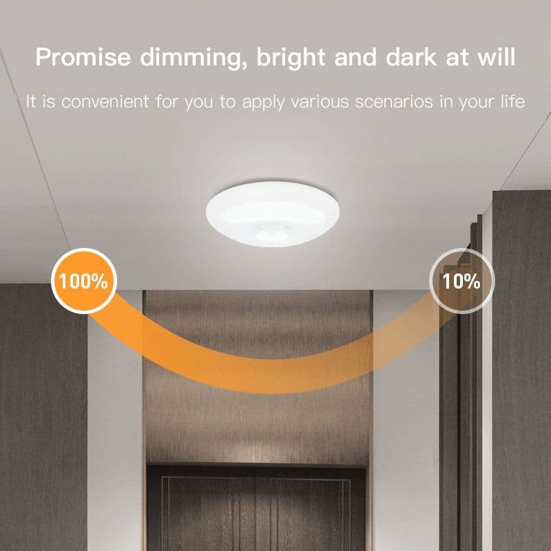 image-Human Induction Ceiling Lamp Infrared Garage Lamp Cloakroom Balcony Lamp Rechargeable For Easy Installation