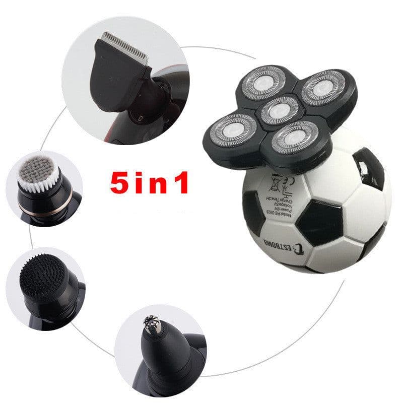 image-Razor High-power Five-blade Razor Multifunctional Electric Cleansing Football Razor