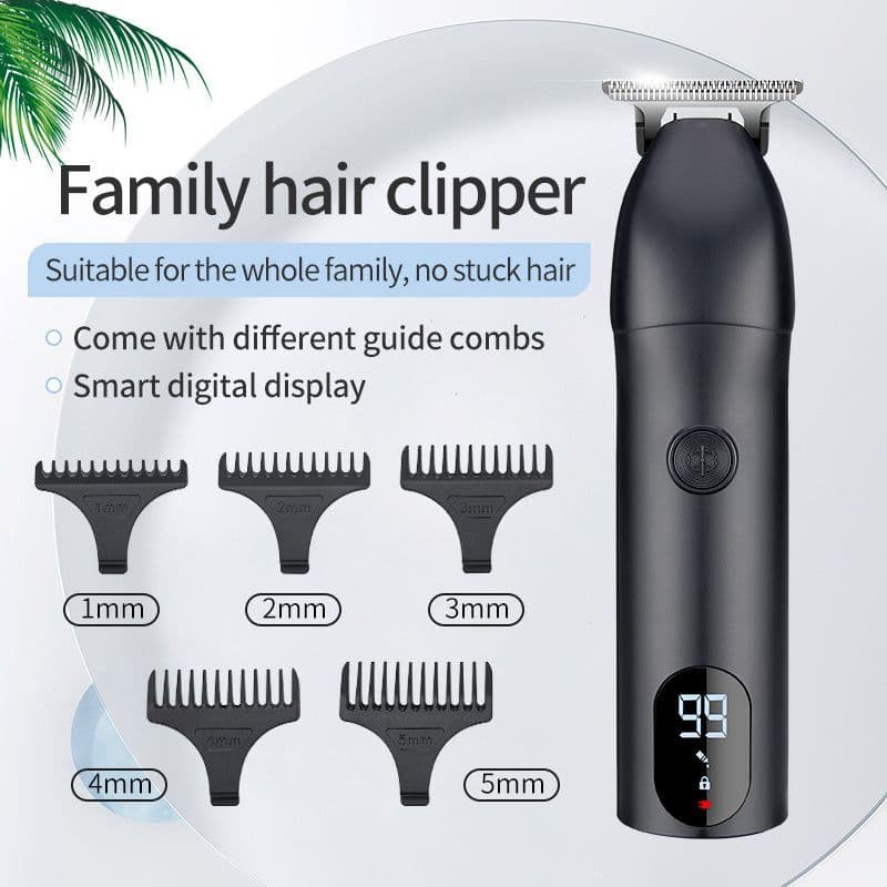 image-LCD Display Oil Head Carving Trimming Electric Clipper