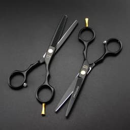 image-Silver Leopard Haircut Bangs Haircut Thinning Shears