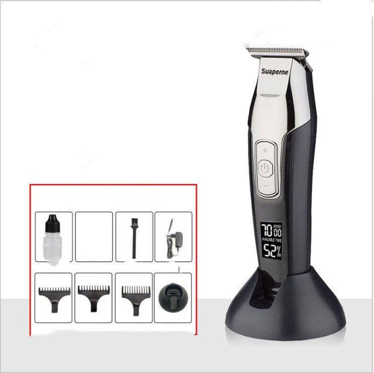 image-Men's Fader Gradient Hair Salon USB Charging Hair Clipper