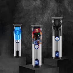 image-LCD Digital Display USB Charging Retro Oil Head Carving Hair Clipper
