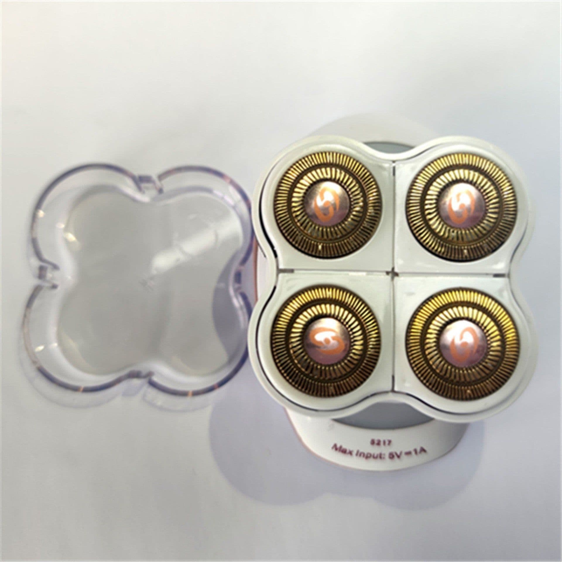 image-Ladies Four Heads 360 Degree Rotating Electric Hair Removal Device