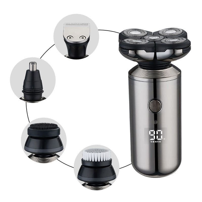 image-Digital Display Intelligent Five Blade Shaver