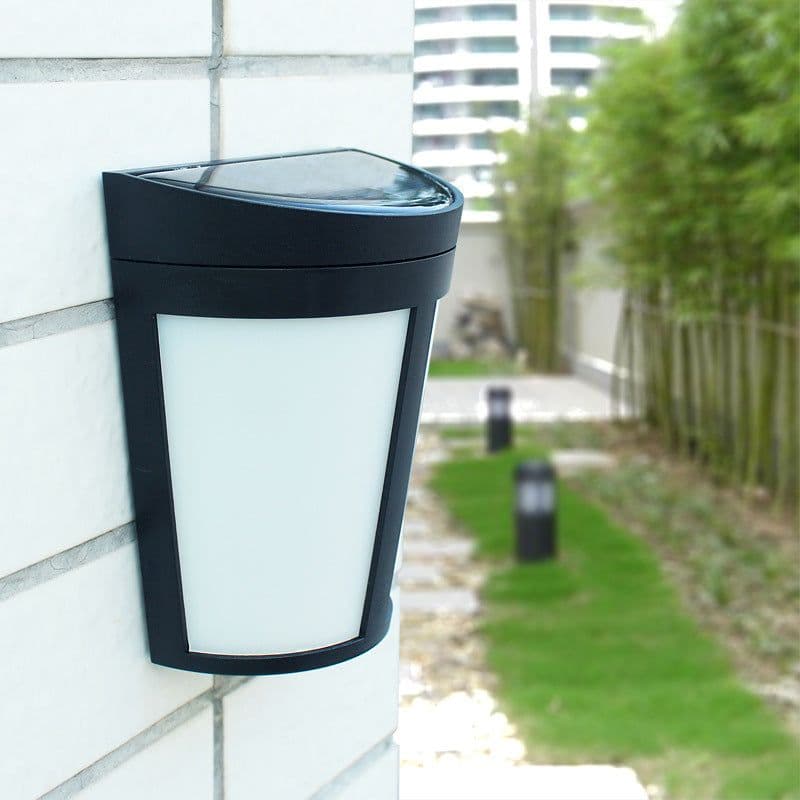 image-Solar Wall Light 6led Outdoor Garden Courtyard Fence Light Control Decorative Landscape Light
