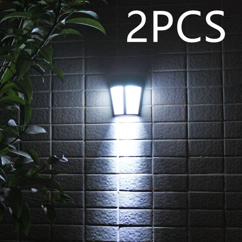 image-Solar Wall Light 6led Outdoor Garden Courtyard Fence Light Control Decorative Landscape Light