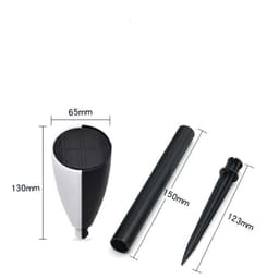 image-Solar Led Warm White Two-Color Acousto-Optic Lawn Lamp