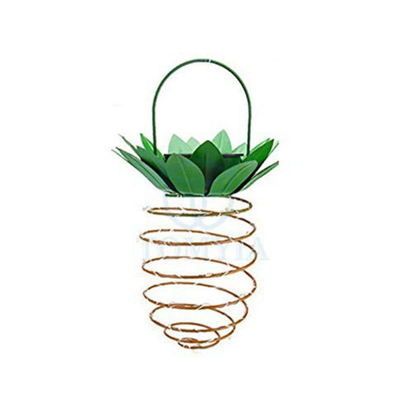 image-Outdoor Waterproof Garden Pineapple Solar Lights Path Lights Hanging Fairy Lights Solar Led Warm Fairy String Decor