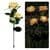 image-Outdoor Landscape Solar Rose 3-head Courtyard Garden Ground Plug Lawn Lamp