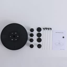 image-Solar Fountain Pump Fountain Light Round Floating Fountain Pump Color LED Light