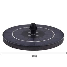 image-Solar Fountain Pump Fountain Light Round Floating Fountain Pump Color LED Light