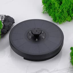 image-Solar Fountain Pump Fountain Light Round Floating Fountain Pump Color LED Light