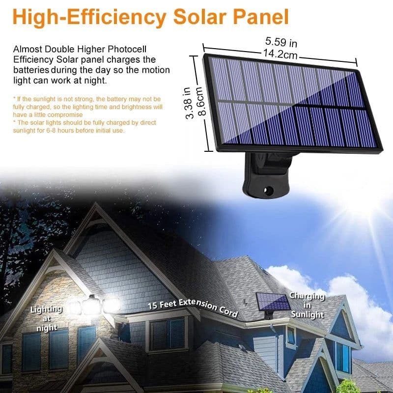 image-Split Solar Wall Light Outdoor Courtyard Human Body Induction Light