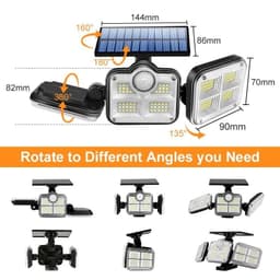 image-Split Solar Wall Light Outdoor Courtyard Human Body Induction Light
