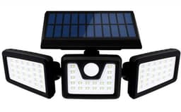 image-Outdoor Courtyard Landscape Street Light 360 Degree Solar Light Three Head Rotating Lighting Wall Light
