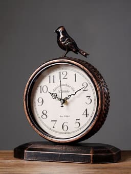 image-Living Room Creative Ornaments Sitting Clock American Clock