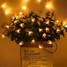 image-LED Outdoor Solar Lamp String Lights Fairy Holiday Christmas Party Garland Solar Garden Waterproof Linghting Bee