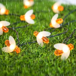 image-LED Outdoor Solar Lamp String Lights Fairy Holiday Christmas Party Garland Solar Garden Waterproof Linghting Bee