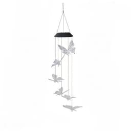 image-Solar Powered LED Wind Chime Light Hanging Color-Changing Yard Garden Butterfly Lamp Decor