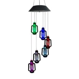 image-Changing Solar Powered Lanterns Wind Chime Wind Mobile LED Light