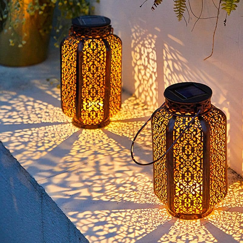 image-Outdoor Waterproof Courtyard Garden Layout Hollow Landscape Lamp