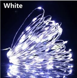 image-1-10M Led String Light Copper Wire Holiday Lighting Fairy Light Garland Battery Operation For Christmas Tree Wedding Party Decor