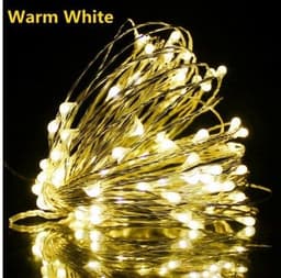 image-1-10M Led String Light Copper Wire Holiday Lighting Fairy Light Garland Battery Operation For Christmas Tree Wedding Party Decor