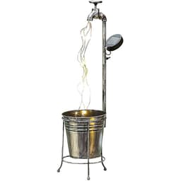 image-Solar Powered Watering Can Style Fairy LED Strands Light Water Faucet Planter Lamp Outdoor Lawn Garden Art Decoration