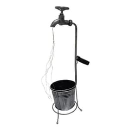 image-Solar Powered Watering Can Style Fairy LED Strands Light Water Faucet Planter Lamp Outdoor Lawn Garden Art Decoration